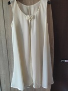 Sukienka damska ecru