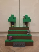 Stojak Półka Ekspozytor na figurki Kinder Joy - Minecraft