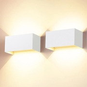 Lampy zewnętrzne białe dwie sztuki led