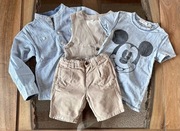 ** H&M+RESERVED 4-cz. zestaw na lato r.122-128 **