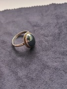 Pierścień srebrny z hematytem