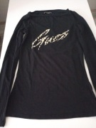 Bluzka damska długi rękaw guess rozmiar xs kolor czarny 