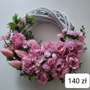 Wianek ozdobny kwiatowy