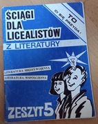 Ściągi dla licealistów z literatury Literatura międzywojenna i współczesna 