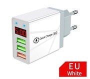 Szybka ładowarka USB woltomierz 3xUSB 3.1A