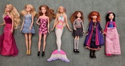 Lalki barbie mattel hasbro 7szt