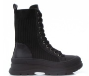 Botki workery skarpetkowe wiązane