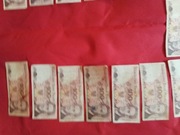 Banknoty 100 zł. 1988-25 sztuk, 1976-1 sztuka,1986-8 sztuk. Komplet. 34 szt