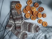 Skarpety robione na drutach