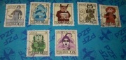 Polska - znaki zodiaku. 7 znaczków kas.