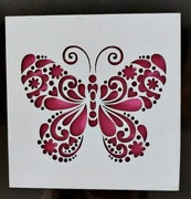 Motyle 3 obrazki ręcznie wykonane 