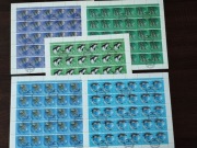 ZSRR Zwierzęta - 5 pełnych arkuszy znaczków kasowane