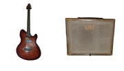 Gitara elektroakustyczna Ibanez TCM50-VBS, Wzmacniacz AGA SC-60 ZESTAW