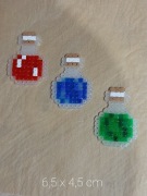 ELIKSIR HEALTH mana stamina POTION, koraliki Hama 