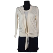 Sweter bliźniak Olsen 42 kremowy zestaw cienki elegancki do biura