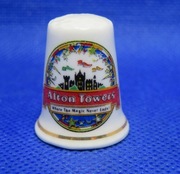 Naparstek Kolekcjonerski Porcelanowy Alton Towers 