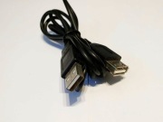 Kabel USB Typ A – USB Typ A Przedłużacz 1m Czarny A30