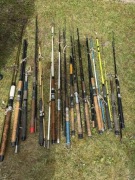 Zestaw 14 wędka + 19 kołowrotek , sprawne w 100% retro vintage