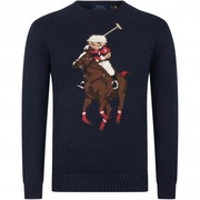 POLO RALPH LAUREN Polo Bear Sweater Classic Fit sweter męski M