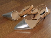 MANGO piekne buciki-kamel/szampan-36-NOWE 