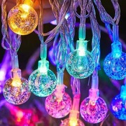 Lampki LED Girlanda 6 m - 40 LED - Kule/Gwiazdki - Na baterie