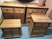 komody szafki z szufladami zamykane sosnowe 