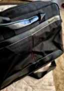 BDobry stan Wittchen torba na laptop czarna z elementami skórzanymi