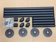 WIESZAK NA UBRANIA DRĄŻEK INDUSTRIALNY RURA 2zestawy 80X25CM UDŹWIG100KG