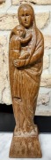 Drewniana figurka "Madonna z Dzieciątkiem" z 1900 roku  #19