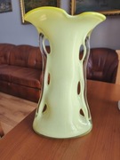 Wazon cytrynowy"Płetwa Rekina" Huta Szkła Tarnowiec PRL