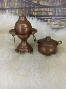 Zestaw miedziany – 3 elementy | dekoracyjny vintage