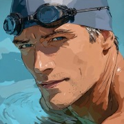 Okulary pływackie jak nowe. 