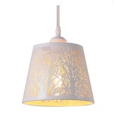 Lampa sufitowa, żyrandol biały metalowy boho / glamour / industrial / loft