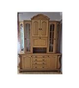 Zestaw Meble Dębowe LITE DREWNO Kalwaria Kredens Zegar