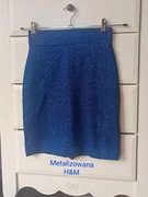 Spódnica metalizowana mini