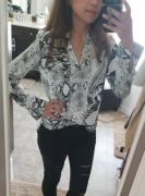 Bluzka koszula wezowa snake print