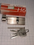 Wkładka patentowa z gałką B-harko40g/30 nikiel-satyna