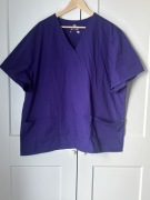 Komplet medyczny Adar Uniforms Fioletowy scrubs bluza + spodnie 3XL