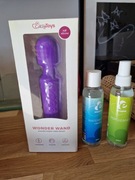 Silikonowy masażer waginy USB purple z gratisami