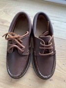 Nowe 100% skóra mokasyny w stylu żeglarskim Mango 31