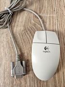 Stara mysz kulkowa Logitech OEM - złącze szeregowe COM 