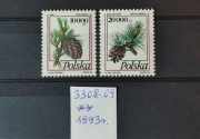 3308-3309** 3308-09** - Owoce drzew iglastych 1993 r.