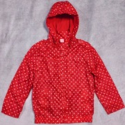Kurtka przeciwdeszczowa z odpinanym kapturem Adams Girl EUR 122 7 lat czer.