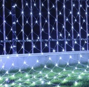 Kurtyna siatka 144 led 3,6W zimny biały 2x2m 