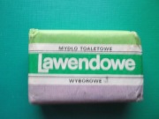 Mydło LAWENDOWE lata 80. PRL 100g Pollena Lechia Poznań