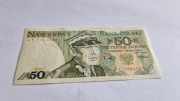 50 zł banknot PRL Polska 1988r. seria HT