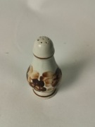 Pieprzniczka solniczka kwiaty fajans PRL