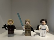 Lego Star Wars komplet 3 figurek (Luke Skywalker, Princess Leia, Han Solo)