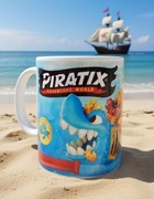 Piratix Magic Box figurki prezent dla dziecka kubek Ceramiczny 