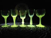 Kieliszki manganowe przedwojenne UNIKAT 